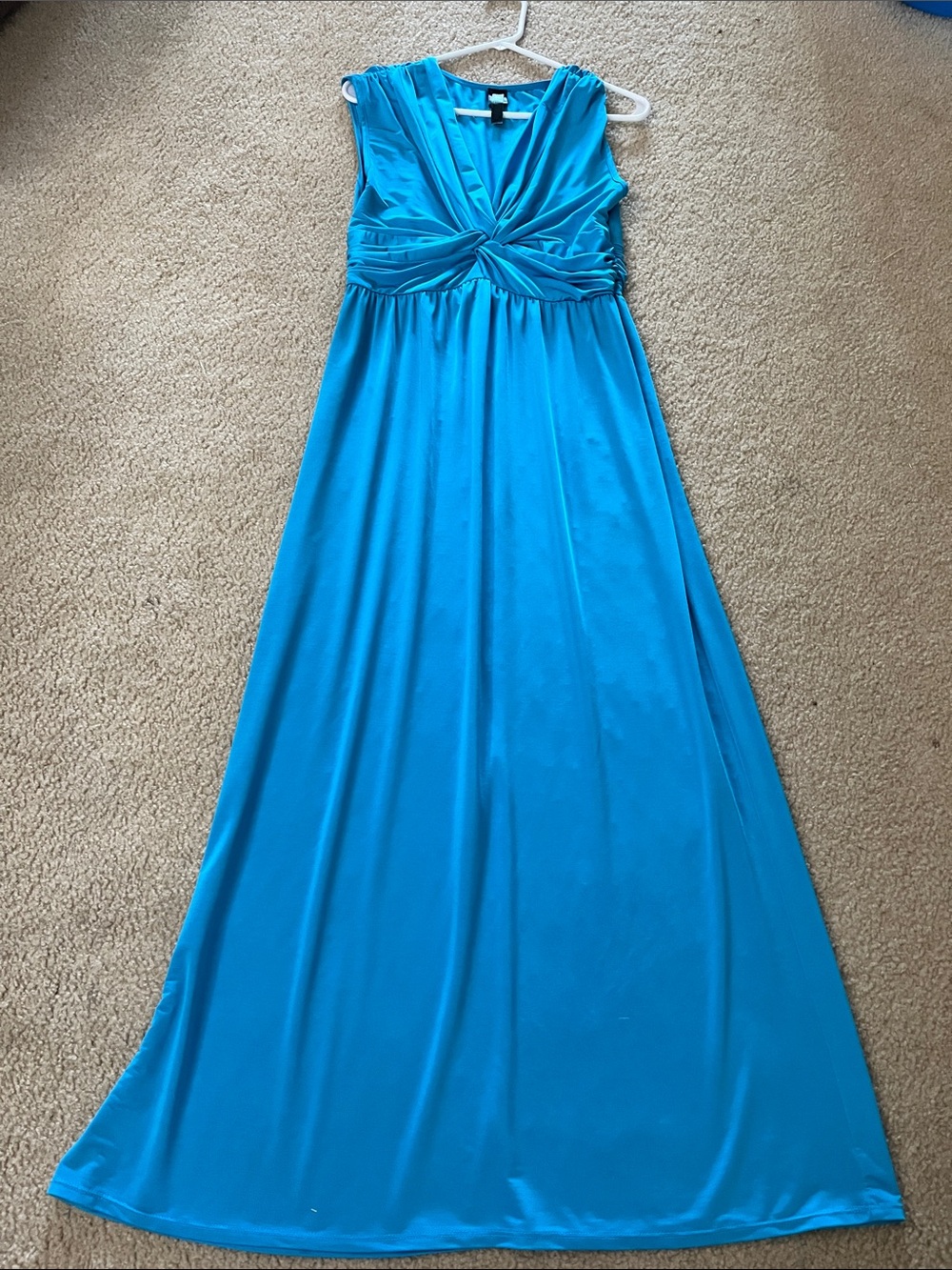 Turquoise Maxi Dress with lots of stretch!